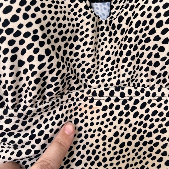 NWT Ellen Tracy Wheat Dot Print Ruched Tankini Top 8 - Picture 14 of 14